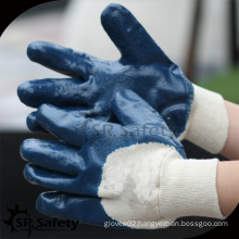 SRSAFETY heavy duty reusable nitrile gloves with roll cuff